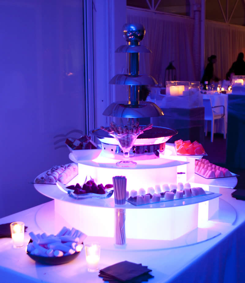 Fuente de chocolate para bodas